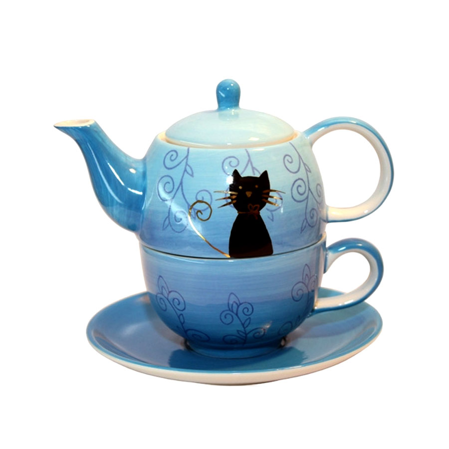 Black Cat Tea Set